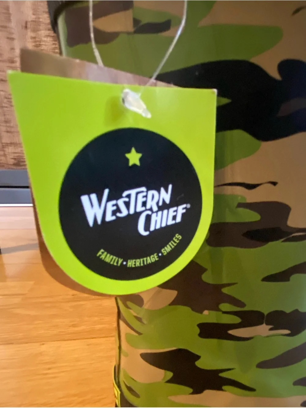 Brand New! Western Chief Kids Green Camo Rain Boots